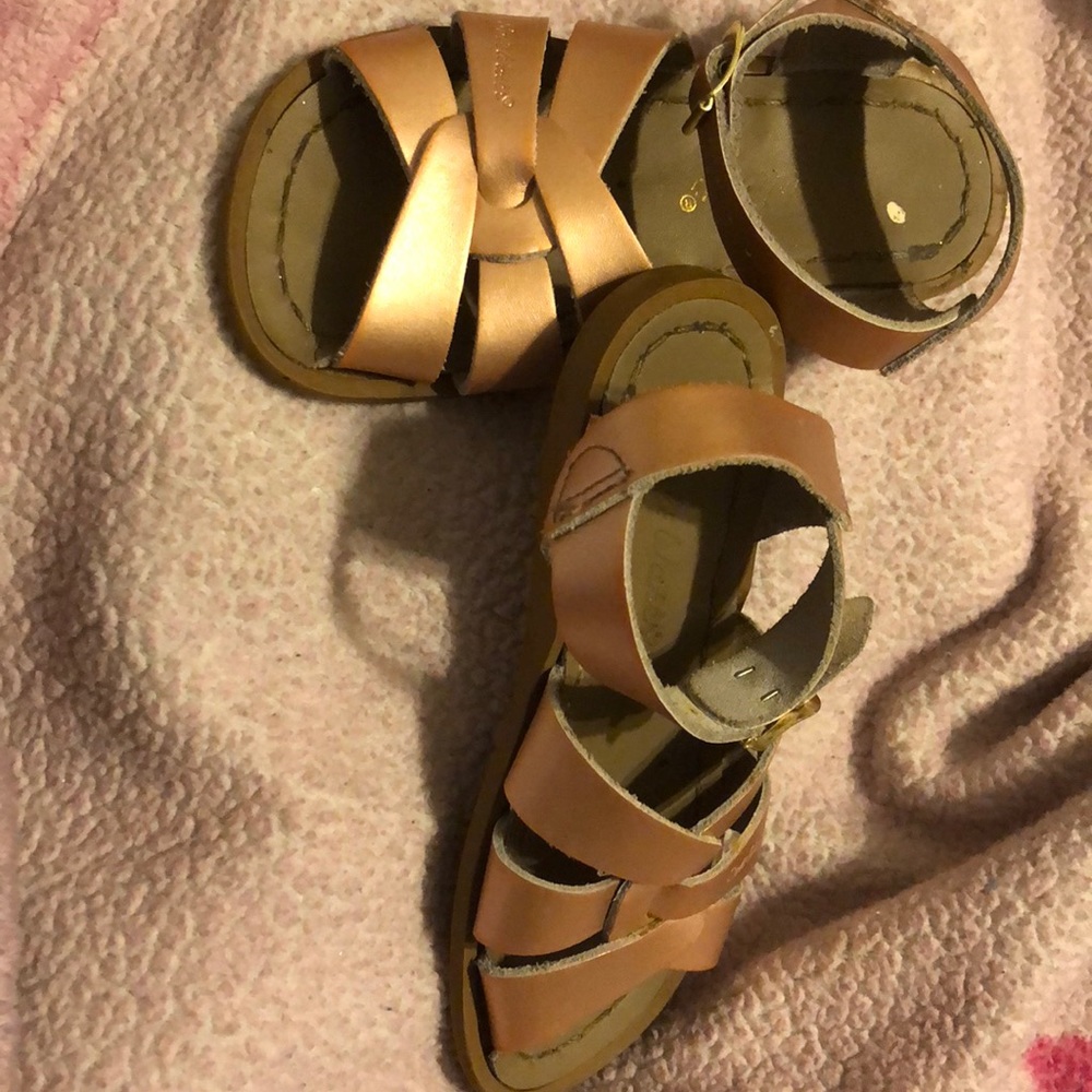 Rose Gold salt water sandals